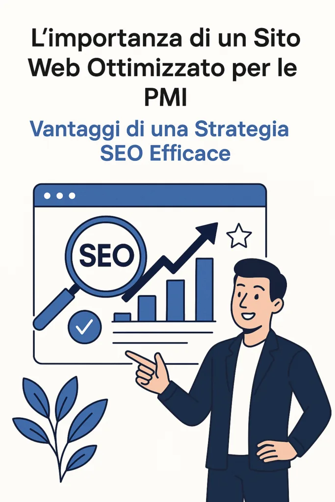 Illustrazione: l'importanza di un sito web ottimizzato per le PMI e i vantaggi della SEO