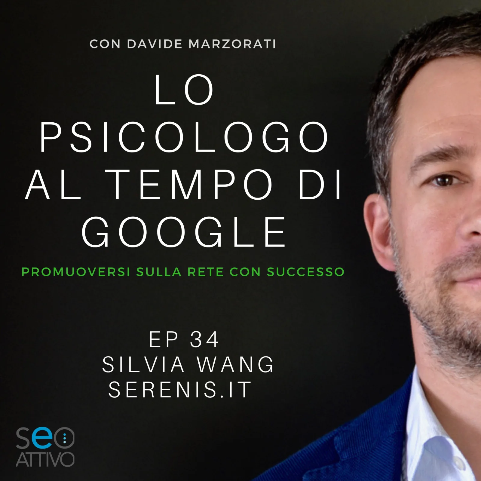 Copertina dell'episodio 34 del podcast Lo Psicologo al tempo di Google, con Silvia Wang di Serenis.it