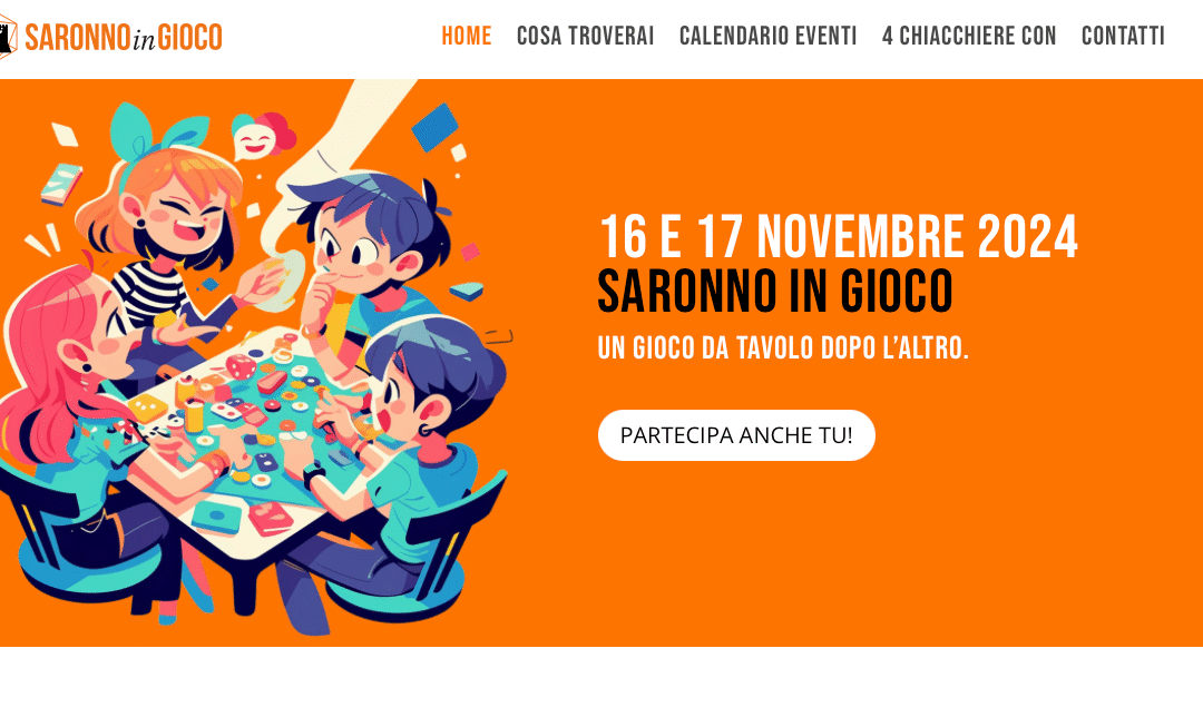 Sviluppo sito web per Saronno in Gioco