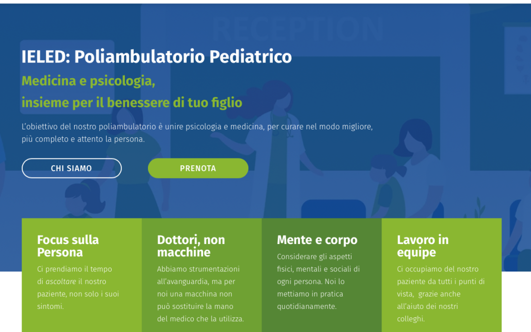 Realizzazione Nuovo sito Centro Medico pediatrico a Milano
